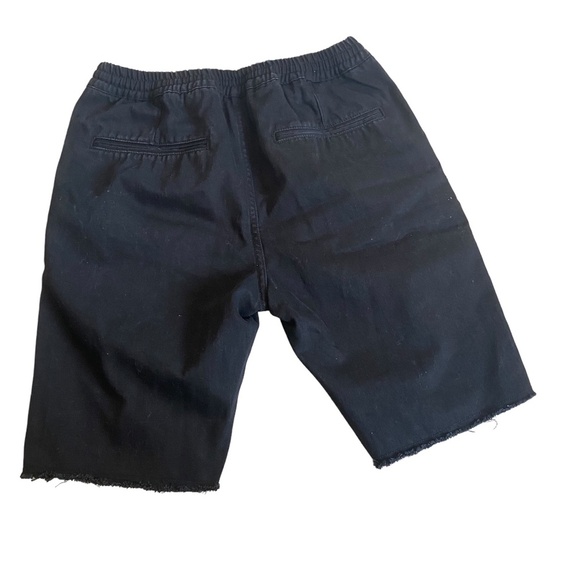 STAMPD Black denim distressed jeans ripped size XL pull on elastic waist - Picture 6 of 10